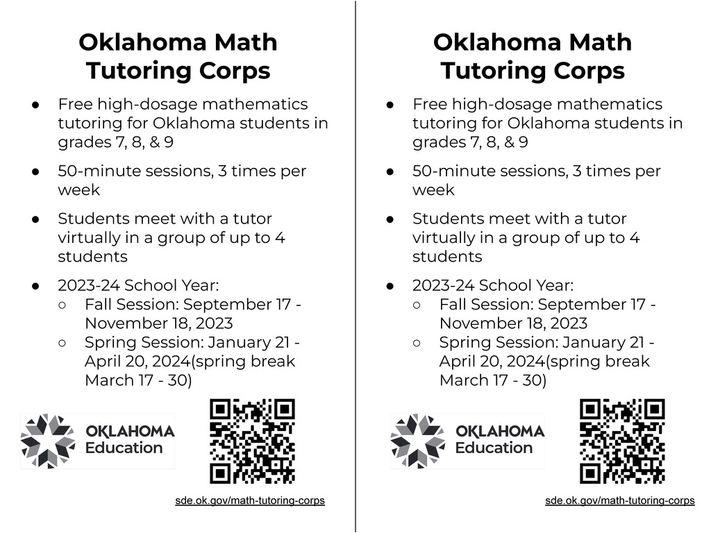 Oklahoma Math Tutoring Corps